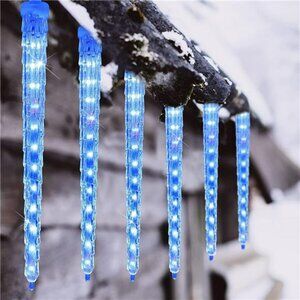 Waterproof Christmas Icicle Lights Outdoor 20 Icicles 320 SMD LED, Blue
